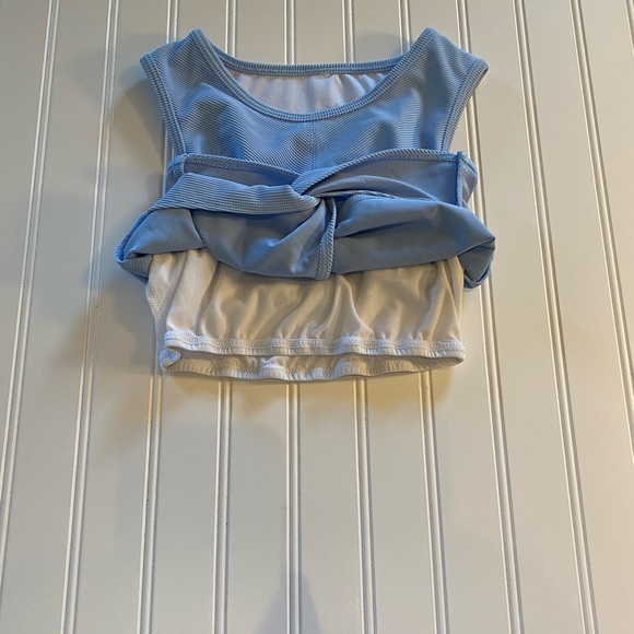 Onzie Front Twist Ribbed Cropped Crop Tank Top - Picture 8 of 15